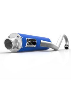 HMF Muffler Yamaha Grizzly/Kodiak 700 14-25 Candy Blue Performance Full System Exhaust Turn Down End Cap