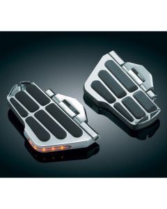 Kuryakyn Chrome Ergo II LED Lights Cruise Floor Foot Boards Honda Goldwing F6B