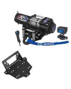 3000 lb KFI Steel Winch & Mount Kit Combo Can-Am 2013-2016 Maverick 1000 R Turbo