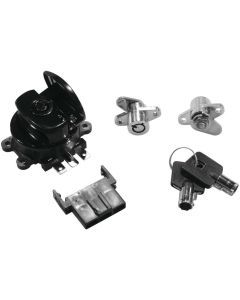 Bikers Choice Ignition Switch and Saddlebag Lock Kit For - 78404B Black