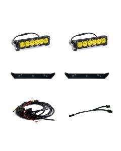 Baja Designs Behind Grille Light Bar Kit Dual 10 inch OnX6+ Series Driving/Combo Pattern Clear Lens 448064