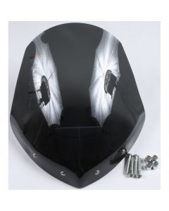 National Cycle Clear Touring Heavy Duty Windshield With Mount Kit, Covered Forks