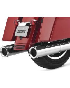 Vance And Hines Hi-Output Slip On Exhaust 4.5in Chrome With Fuelpak FP4