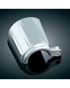 Kuryakyn Chrome Inner Primary Cover Front Extension w/ 8294 Accent Trim Harley