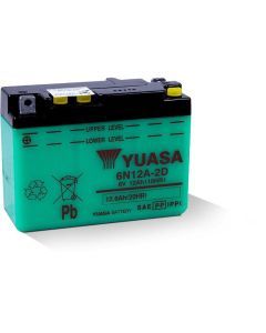 Yuasa Conventional 6N12A2D 6 Volt Battery YUAM2612D