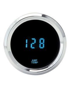 Dakota Digital Round Amp Amplifier Temperature Gauge Blue Display SLX-15-1 New
