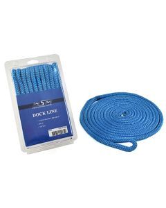 WSM 3/8'' x 15' Nylon Blue Dock Line 1000-3815BL