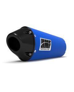 HMF Muffler Yamaha YFZ 450 04-13 Candy Blue Performance Slip On Exhaust Black Euro End Cap Side Mount