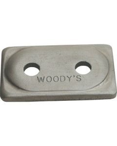 Woodys ANG-3775-B Angled Aluminum Support Plate 5/16' - 96 Pcs