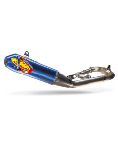 FMF Factory 4.1 RCT Full Exhaust Pipe Blue Cap 2019-2026 Yamaha YZ250F - 044487