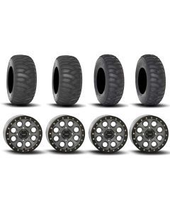 System 3 SB-7 Beadlock Titanium 15" Wheels And SS360 Sand/Snow Tires [32x10-15] ,[32x12-15]