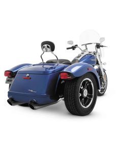 Vance & Hines 16798 Exhaust Chrome Twin Slash Rounds Harley FreeWheeler / Trike