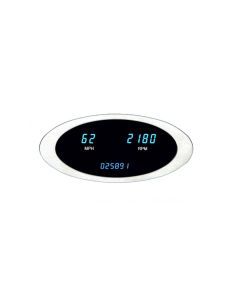 Ion Series Speed/Tach Combo-MPH Satin bezel, blue display