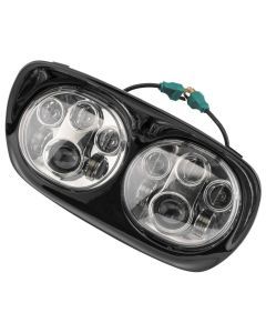 Letric Lighting Headlights For Road Glide Dual Chrome/Black