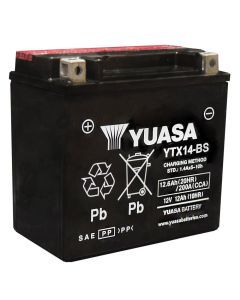 Yuasa Maintenance Free Ytx14Bs 12 Volt Battery YUAM3RH4S
