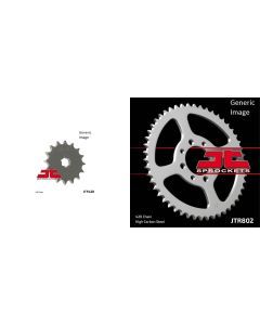 JT SPROCKETS Front and Rear Steel Sprocket Kit for OffRoad SUZUKI JR80 1982-2003
