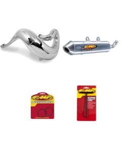 Fatty Exhaust Pipe, Turbinecore 2 Silencer & O-Ring Kit for KTM 150 SX 2011-2014