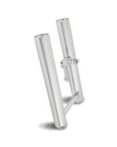 Arlen Ness Hot Fork Legs Lower Sliders Single Side Smooth Chrome Harley 00-07 FL