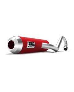 HMF Muffler Honda Grom 17-20 Red Performance Full System Exhaust Mini End Cap