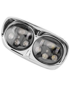 Letric Lighting Headlights For Road Glide Dual Black/Chrome