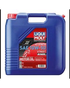 Liqui Moly 20L Synthetic 4T SAE 10W50 Motorbike Street Race Motor Oil 20305