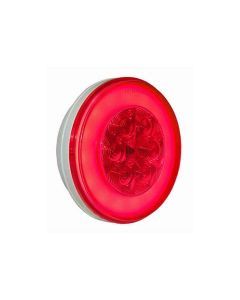LED GloLight&trade; Tail Light - 4 Inch Round - Red Lens