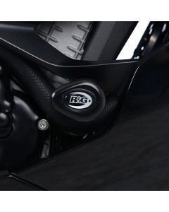 R&G Racing Black Aero Style Crash Protectors Upper For 2019-2021 Kawasaki Ninja ZX6R ZX600F