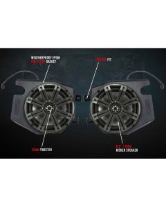 SSV Works Front Kick 6.5" Unloaded Speaker Pods 190-RZ4-F65U