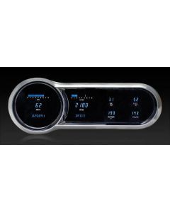 Dakota Digital 1953-1954 Chevrolet Series III Gauge Kit with Teal/Blue Display With Clock VFD3-53C-C-Z
