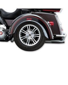 Kuryakyn Rear Chrome Fender Flares Skirts Trim Accents Harley Trike Tri-Glide