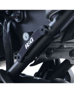 R&G Racing Black Footrest Delete Blanking Plates For 2016-2024 Yamaha XSR700