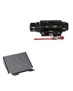 Viper 6000lbs V3 Winch Black Rope With Mount For Suzuki King Quad 400 2008-2020