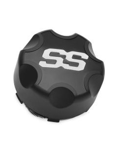 ITP Cast Aluminum Wheel Center Cap Black 4/110 4/115 BO110SS
