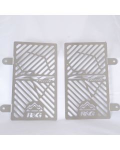 R&G Racing Stainless Steel Branded Radiator Guard For 2020-2023 Honda CRF1100L Africa Twin Adventure Sports