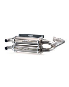 Trinity Racing Stage 5 Dual Full System Exhaust Stainless Steel Muffler