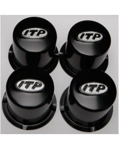 ITP Delta Steel Wheel Center Cap Black 4/110 SM130BBX