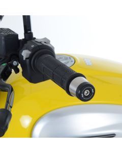 R&G Racing Black Bar End Sliders For 2021-2023 Ducati Diavel 1260