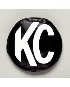 KC HiLiTES 6" Light Cover - Soft Vinyl - Black / White KC Logo 5100