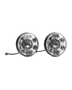 KC HiLiTES 7" Gravity LED Pro DOT Headlight - Driving Beam - Pair - 18-24 Jeep JL / 20-24 Jeep JT w/ Halogen Headlights