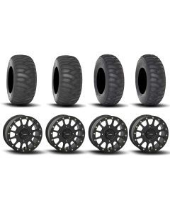 System 3 SB-5 Beadlock Matte Black 15" Wheels And SS360 Sand/Snow Tires [32x10-15] ,[32x12-15]
