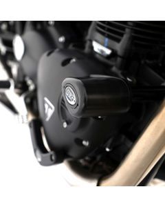 R&G Racing Black Aero Style Crash Protection Bobbins For 2017-2022 Triumph Bonneville T100