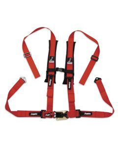 DragonFire Racing Harness Restraint - Red - H-Style - 4-Point - 2" Buckle - 14-0026