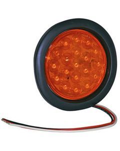 4 ROUND AMBER STROBE LIGHT