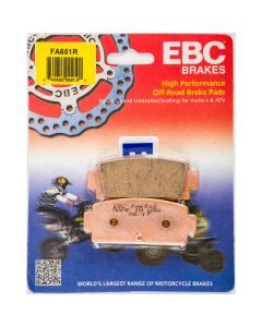 EBC 1 Pair Sintered R Series Heavy-Duty Brake Pads MPN FA651R