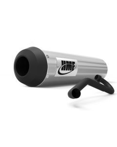 HMF Muffler Honda Grom 17-20 Brushed Performance Full System Exhaust Mini Blackout End Cap