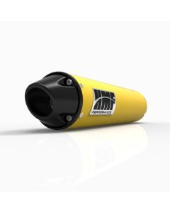 HMF Muffler Suzuki LTZ 250 04-09 Yellow Performance Slip On Exhaust Black Euro End Cap