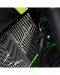 R&G Racing Stainless Steel Branded Radiator Guard For 2019-2024 Kawasaki Ninja 125