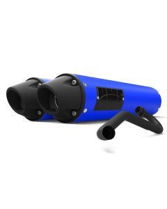 HMF Muffler Honda Talon 19-24 Bohemian Blue Performance Dual Full System Exhaust Blackout Euro End Cap