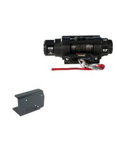 Viper 4500lbs V3 Winch Black Rope With Mount For Kawasaki Prairie 650 2001-2003