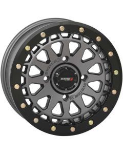 System 3 SB-6 Beadlock Gun Metal Grey Wheel 15x7 4/156 5+2 (+38mm) 15S3-6656